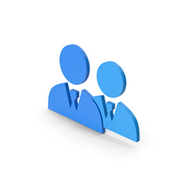 People Group Blue Symbol PNG & PSD Images