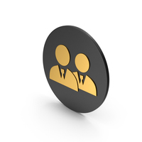 People Group Gold Icon PNG & PSD Images