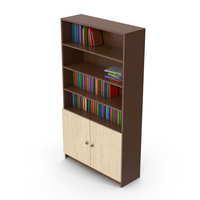 Bookcase With Books PNG & PSD Images