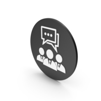 People Chatting / Talking Icon PNG & PSD Images