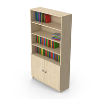 Bookcase With Books PNG & PSD Images