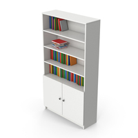 Bookcase With Books PNG & PSD Images