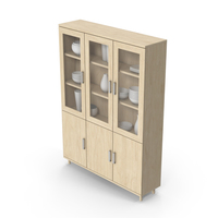 Cabinet With Ceramic PNG & PSD Images