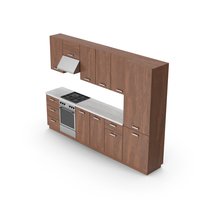 Kitchen Cabinets Dark Wood PNG & PSD Images