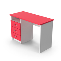 Desk Red White PNG & PSD Images