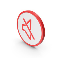Icon Mute Red PNG & PSD Images