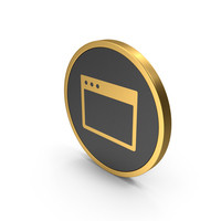 Gold Icon Browser PNG & PSD Images