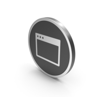 Silver Icon Browser PNG & PSD Images