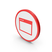 Icon Browser Red PNG & PSD Images