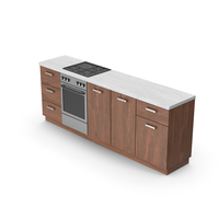 Kitchen Cabinet Dark Wood PNG & PSD Images
