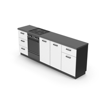 Kitchen Cabinet Black White PNG & PSD Images