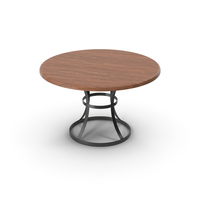 Ring Table Dark Wood PNG & PSD Images
