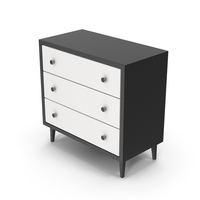Drawer Dresser Black White PNG & PSD Images