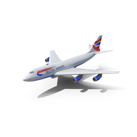 British Boeing 747 PNG & PSD Images