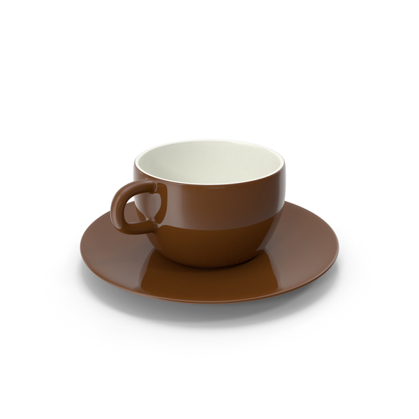 Brown coffee cup with steam, saucer, leaf png download - 3124*2696