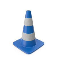 Road Cone Blue PNG & PSD Images
