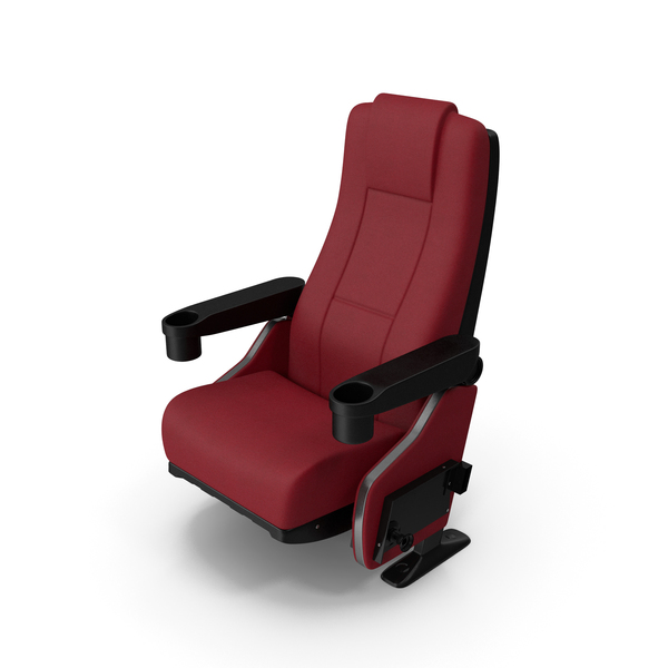 电影椅红色PNG和PSD图像