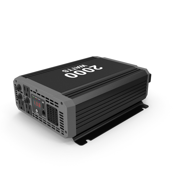 Power Inverter Black Power On New PNG & PSD Images
