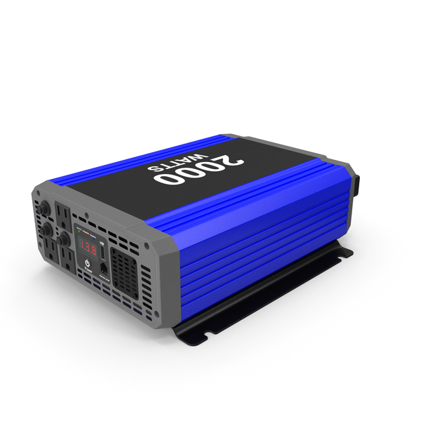 Power Inverter Blue Power On New PNG & PSD Images