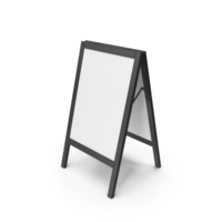 Sandwich Board Black White PNG & PSD Images