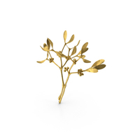 Mistletoe Gold PNG & PSD Images