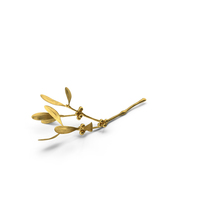 Mistletoe  Gold PNG & PSD Images