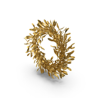 Mistletoe Wreath Gold PNG & PSD Images