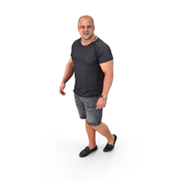 Arnold Casual Summer Walking Pose PNG & PSD Images