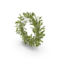 Mistletoe Wreath with White Bow PNG & PSD Images