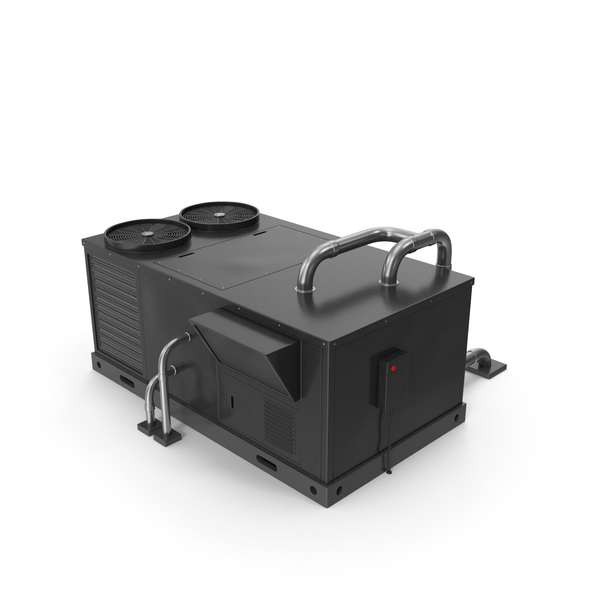 Rooftop AC Unit Black PNG & PSD Images