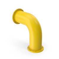 Industrial Pipe 90 Degree Yellow PNG & PSD Images