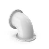 Industrial Pipe 90 Degree White PNG & PSD Images