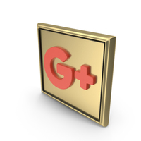 Gold Google Plus Board PNG & PSD Images