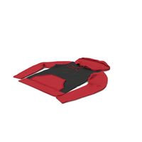 Female Fitted Hoodie Laying Black and Red PNG & PSD Images