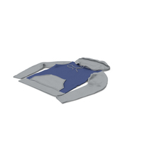 Female Fitted Hoodie Laying Dark Blue and Gray PNG & PSD Images