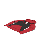 Female Fitted Hoodie Laying With Tag Black and Red PNG & PSD Images