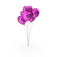Heart Balloons Christmas Gift Pink PNG & PSD Images