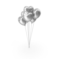 Heart Balloons Christmas Gift White PNG & PSD Images