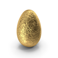 Gold Foil Wrapped Chocolate Egg PNG & PSD Images