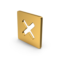 Remove Button Gold PNG & PSD Images