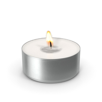 Lighted Tea Candle PNG & PSD Images