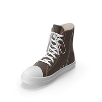 Hi Top Sneakers Brown PNG & PSD Images