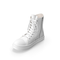 Hi Top Sneakers White PNG & PSD Images