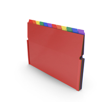 Pocket File Folders Colored Closed PNG & PSD Images