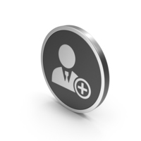 Silver Icon Add Avatar PNG & PSD Images