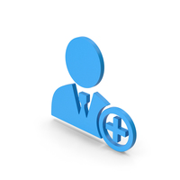 Add Avatar Blue Symbol PNG & PSD Images