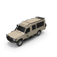 Toyota Land Cruiser Safari Beige Exterior Only PNG & PSD Images
