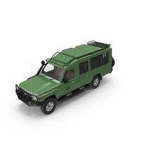 Toyota Land Cruiser Safari Green Clean PNG & PSD Images