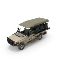 Toyota Land Cruiser Safari Open Sided Beige Dirty PNG & PSD Images