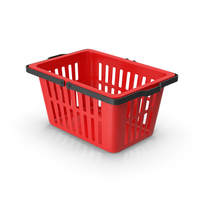 Plastic Basket Red PNG & PSD Images